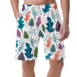 Trendy Coloring Autumn Maple Leaves And Dots Painting Can Be Custom Photo 3D Men's Shorts