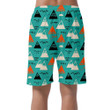 Triangles Decorative Background With Landscape Elements Can Be Custom Photo 3D Men's Shorts