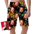 Theme Mystical Embroidery Sunflowers And Butterflies Can Be Custom Photo 3D Men's Shorts