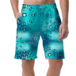 White Boho Mandalas And Blue Topaz Crystals Can Be Custom Photo 3D Men's Shorts