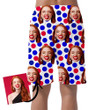 USA National Holiday Repeating Texture With Polka Dots Can Be Custom Photo 3D Men's Shorts