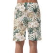 Vintage Colored Tropical Floral Foliage Palm Leaves Can Be Custom Photo 3D Men's Shorts