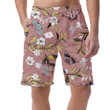 White Roses And Daffodils Flowers On A Pink Background Can Be Custom Photo 3D Men's Shorts