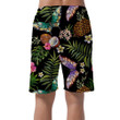 Theme Embroidery Floral With Butterflies And Coconut Can Be Custom Photo 3D Men's Shorts