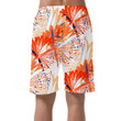 Hand Drawn Abstract Tropical Leaves And Dots Hippie Style Design Can Be Custom Photo 3D Men's Shorts
