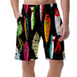 Colorful Fishing Lures On Black Background Art Design Can Be Custom Photo 3D Men's Shorts