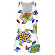 Mexican With Turtles Ethnic Folk Ornament Print 3D Women's Tank Top