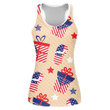 Meaningful American Symbols At The Flag Style Pattern Print 3D Women's Tank Top