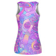 Magic Mushrooms Pattern Psychedelic Hallucination Style Print 3D Women's Tank Top