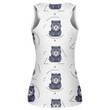 Icon Design With Wolfs On White Print 3D Women's Tank Top