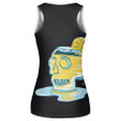 Ice Human Skull Slass Which Is Filled With Lemonade Print 3D Women's Tank Top