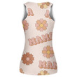 Hippie Style Mama Text With Lovely Flowers Coral Pattern Print 3D Women's Tank Top