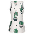 Hand Drawn Decorative Pattern With Cacti Cactus Print 3D Women's Tank Top