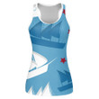 Columbus Day Pattern Repeat In Blue White And Red Print 3D Women's Tank Top