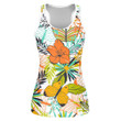 Colorful Butterflies Flowers And Leaves Branches Hand Drawn Pattern Print 3D Women's Tank Top