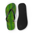 Green Forest Dragon Scale Print Design Flip Flops For Men And Women