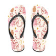 Wild African Leopard With Wild Cats Doodle Drawings Flip Flops For Men And Women