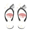 Whales Set With Stars And Constellations In Tender Colors Pattern Flip Flops For Men And Women