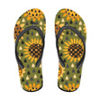 Western Plants Flowers Field With Colorul Seeds Flip Flops For Men And Women