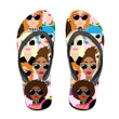 Variety Of Ethnicities Hair Colours And Hairstyles Of Ladies Flip Flops For Men And Women