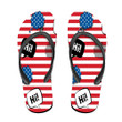 USA Bubble Speech With Greeting In Yhe English Language Flip Flops For Men And Women
