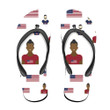 United States Of America Pattern With Flag And People Flip Flops For Men And Women
