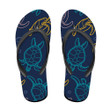 Underwater Animal World With Cute Sea Turtles Flip Flops For Men And Women