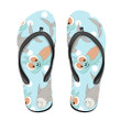 Turtle And Green Leaves Monstera Word Baby Flip Flops For Men And Women