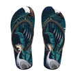 Tropical Night Wild With Birds And Tropical Tree Flip Flops For Men And Women