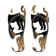 Tropical Animals Jungle Dreams With Leopards Flip Flops For Men And Women