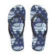 Tribal Background With Elephant Indian Ethnic Flip Flops For Men And Women