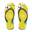 Theme Decorative Flowers And Butterflies In Jars Flip Flops For Men And Women