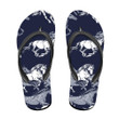 The Running Beautiful White And Gray Horses Flip Flops For Men And Women