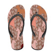 Abstract Colorful Hearts Camouflage With Horses Flip Flops For Men And Women
