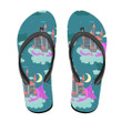 A Castle With A Sleeping Dragon On Cloud Flip Flops For Men And Women