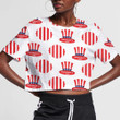 Presidents Day In USA Patriotic Uncle Sam Hat Card 3D Women's Crop Top