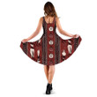 African Ethnic Background With Traditional Motives 3d Sleeveless Midi Dress