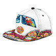 Awesome Parrot Family Driving Hippie Car Themed Design Printing Snapback Hat
