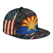 Arizona State Flag Classic Patriot Printing Snapback Hat