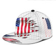 Amazing Golf American Flag Printing Snapback Hat