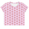 Chic Donuts Colorful Sprinkles 3D Women's Crop Top