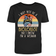 I May Not Be A Biologist But I Know I'm A Woman Retro Syle American Glasses Headband Unisex T-shirt