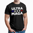 Ultra MAGA American Flag Pattern Guys Tee Unisex T-shirt