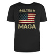 Ultra MAGA American Flag Vintage Guys Tee Unisex T-shirt