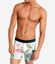 Flamingo Pattern Leaf And White Background Men's Boxer Brief