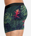 Tropical And Dark Blue Background Cool Men's Boxer Brief