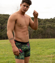 Tropical And Dark Blue Background Cool Men's Boxer Brief