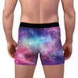 Face Lion Cool And Galaxy Background Men's Boxer Brief
