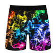 Abstract Colored Smoke Colorful Men's Boxer Brief