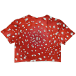 Fly Agaric Amanita Red Color 3D Women's Crop Top